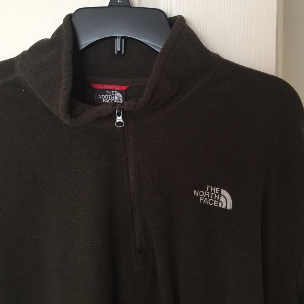 brown north‎ face fleece